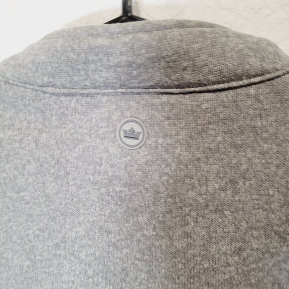 Peter Millar Sweater Vest Mens XL Gray Fleece Full Zip - Picture 7 of 9